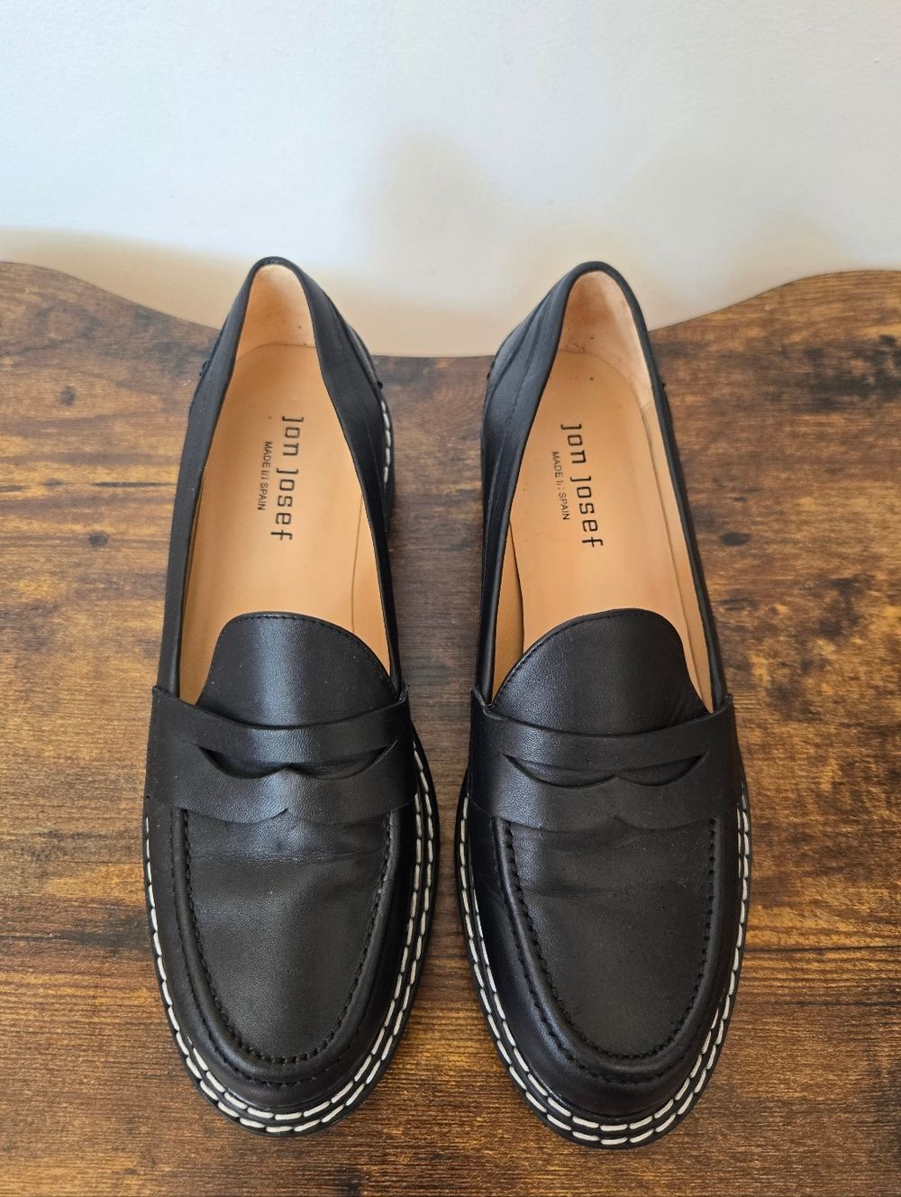 Jon Josef Penny Loafers Preppy Calf Leather Old Money Elevated Quiet Luxury - Picture 9 of 9